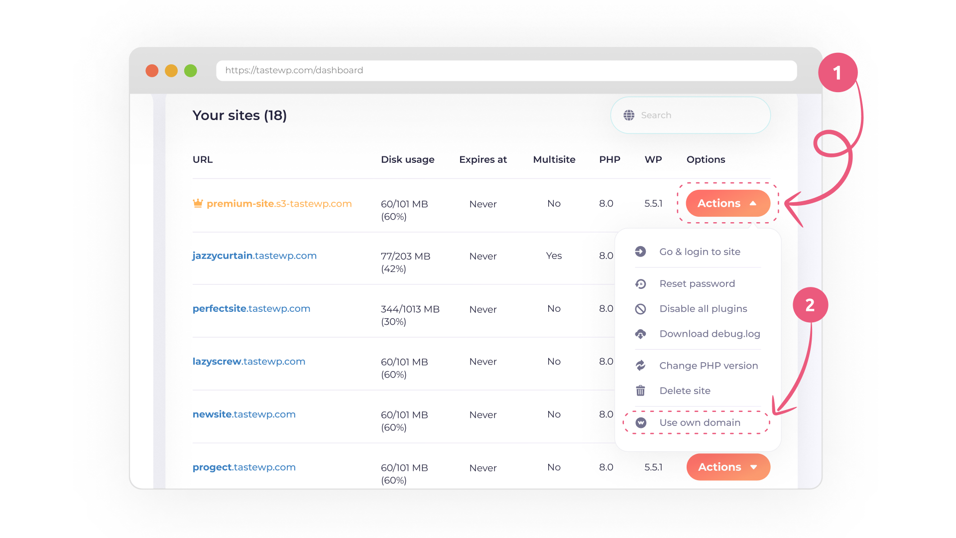 Custom domain